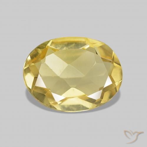 1.12ct Natural Light Yellow Beryl, Oval, VVS-VS, Photo A