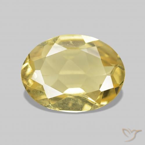 0.99ct Light Golden-Yellow Beryl, Oval, VVS-VS