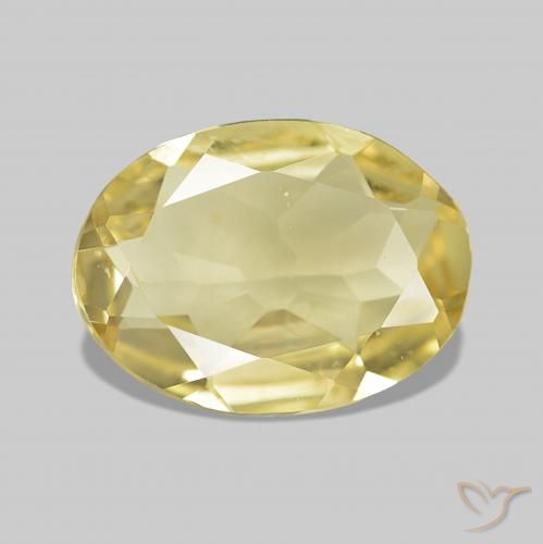 1.31ct Natural Light Golden-Yellow Beryl, Oval, VVS-VS, Photo A