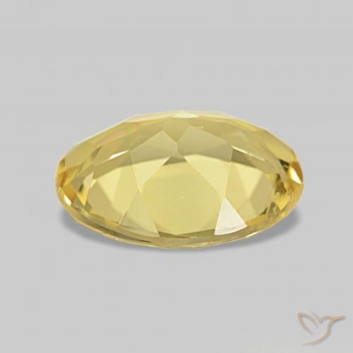 Beryl Gemstone in 9 x 7 mm (calibrated) Size for Sale, Beryl Stone in Light Golden-Yellow Color