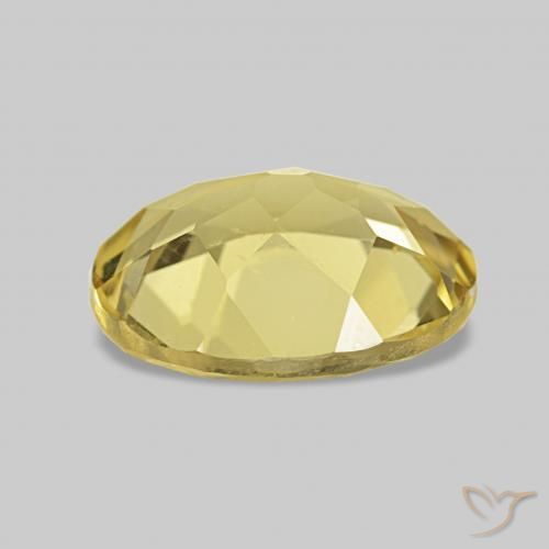 Beryl Gemstone in 9 x 7 mm (calibrated) Size for Sale, Beryl Stone in Light Yellow Color