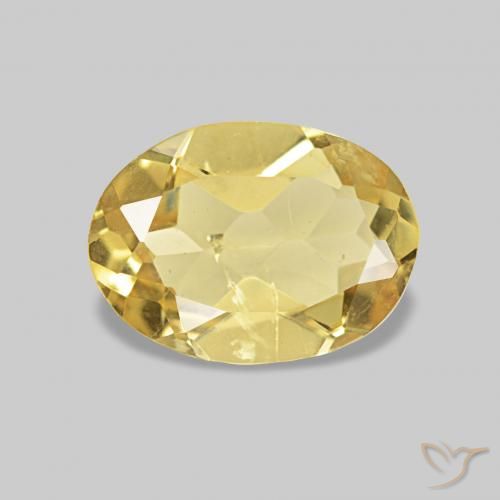 0.90ct Light Yellow Beryl, Oval, VS