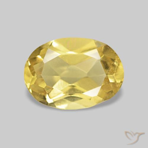 0.77ct Light Yellow Beryl, Oval, VS