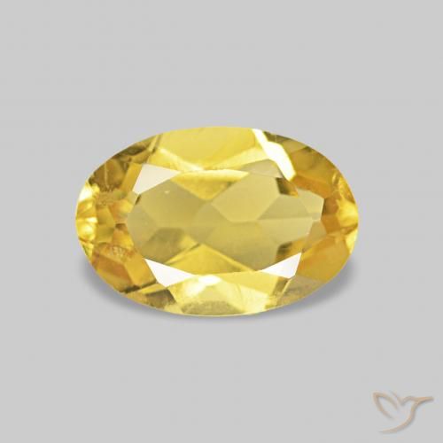 0.51ct Medium Golden Beryl, Oval, VS