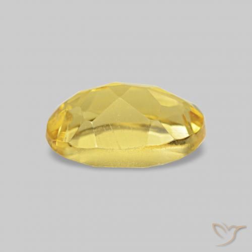 Beryl Gemstone in 6.2 x 4.2 mm Size for Sale, Beryl Stone in Medium Golden Color