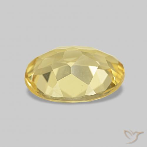 Beryl Gemstone in 9 x 7 mm (calibrated) Size for Sale, Beryl Stone in Light Golden-Yellow Color