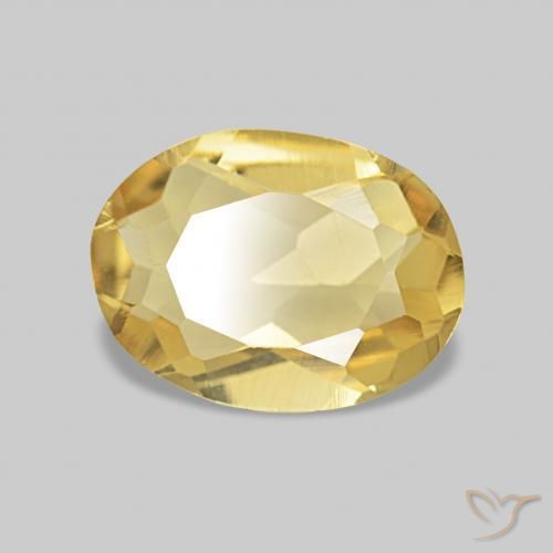 0.99 ct Golden Beryl Stone, Natural Beryl in Oval Facet Shape for Sale