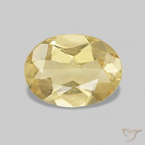 1.34ct Light Yellow Beryl, Oval, VVS-VS