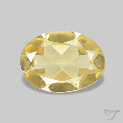 0.97ct Medium Yellow Beryl, Oval, VVS-VS