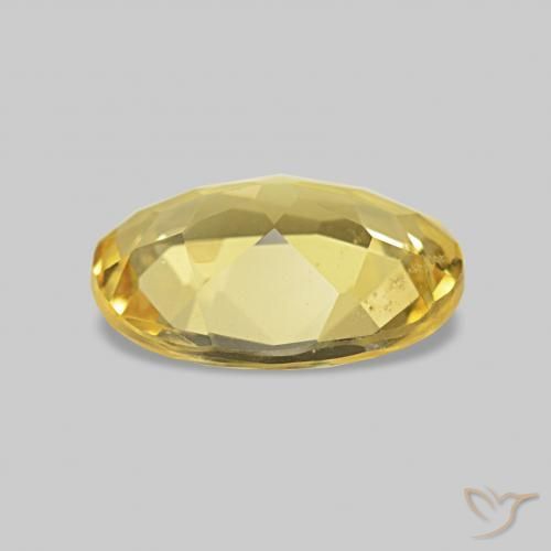 Beryl Gemstone in 8 x 6 mm (calibrated) Size for Sale, Beryl Stone in Light Gold Color