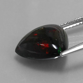Black Opal Gemstone in 12.9 x 12.1 mm Size for Sale, Black Opal Stone in Multicolor Color