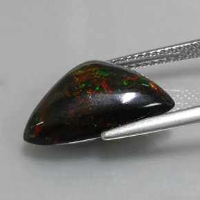 Black Opal Gemstone in 16.4 x 11.1 mm Size for Sale, Black Opal Stone in Multicolor Color