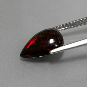 Black Opal Gemstone in 13 x 9 mm (calibrated) Size for Sale, Black Opal Stone in Multicolor Color