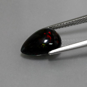 Black Opal Gemstone in 11.6 x 8.2 mm Size for Sale, Black Opal Stone in Multicolor Color
