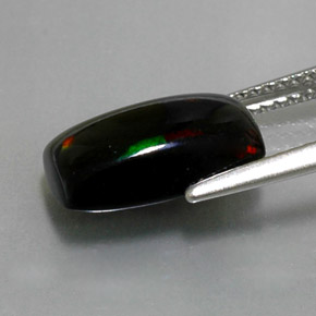 Black Opal Gemstone in 12.7 x 7.5 mm Size for Sale, Black Opal Stone in Multicolor Color