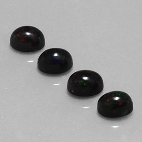 1.81 ct Multicolor Black Opal Gemstone, Black Opal Gem in Oval Cabochon Shape for Sale.