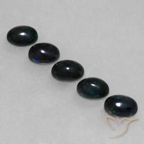 2.49ctw Natural Multicolor Black Opal, Oval, Opaque