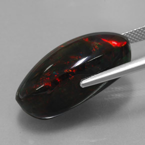 Black Opal Gemstone in 24.4 x 12.9 mm Size for Sale, Black Opal Stone in Multicolor Color
