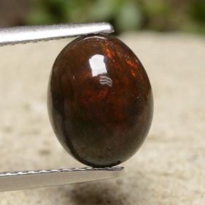 1.8ct Oval Cabochon Multicolor Black Opal for sale thumb image of 1.8ct Oval Cabochon Multicolor Black Opal (ID: 490464)