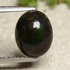 1.7ct Oval Cabochon Multicolor Black Opal for sale thumb image of 1.7ct Oval Cabochon Multicolor Black Opal (ID: 490592)