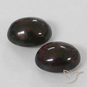 Black Opal Gemstones in 9 x 7 mm (calibrated) Size for Sale, Black Opal Stones in Multicolor Color