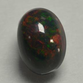 0.5ct Oval Cabochon Multicolor Black Opal Gem for sale 0.5ct Oval Cabochon Multicolor Black Opal Gem (ID: 499878)