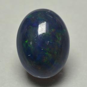 0.6ct Oval Cabochon Multicolor Black Opal Gem for sale 0.6ct Oval Cabochon Multicolor Black Opal Gem (ID: 500066)