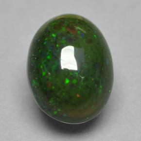 0.8ct Oval Cabochon Multicolor Black Opal Gem for sale 0.8ct Oval Cabochon Multicolor Black Opal Gem (ID: 500138)