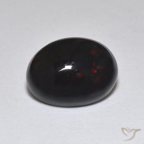 1.18ct Natural Multicolor Black Opal, Oval, Translucent