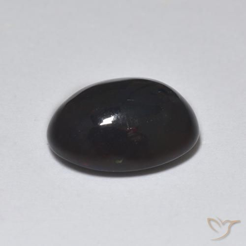 Black Opal Gemstone in 9 x 7 mm (calibrated) Size for Sale, Black Opal Stone in Multicolor Color