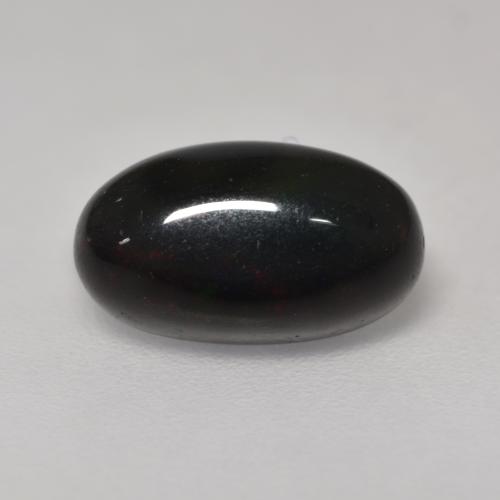 Multicolor Black Opal Gem - 1.4ct Oval Cabochon (ID: 535143)