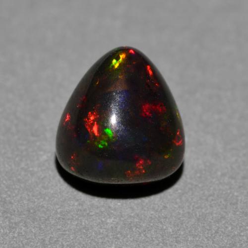 Multicolor Black Opal Gem - 0.7ct Trillion Cabochon (ID: 580892)