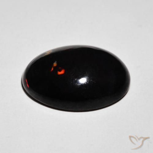Black Opal Gemstone in 18 x 13 mm (calibrated) Size for Sale, Black Opal Stone in Multicolor Color