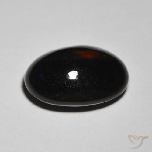 Black Opal Gemstone in 16 x 12 mm (calibrated) Size for Sale, Black Opal Stone in Multicolor Color