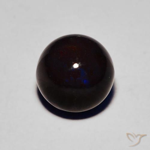 1.19 ct Ball Black Opal, 6.4 mm From Ethiopia, Photo A