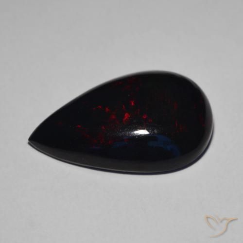 Black Opal Gemstone in 19.5 x 12.8 mm Size for Sale, Black Opal Stone in Multicolor Color