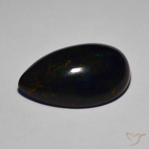 Black Opal Gemstone in 19.4 x 13 mm Size for Sale, Black Opal Stone in Multicolor Color