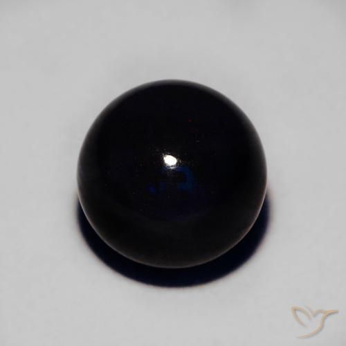 Black Opal Gemstone in 8 mm (calibrated) Size for Sale, Black Opal Stone in Multicolor Color