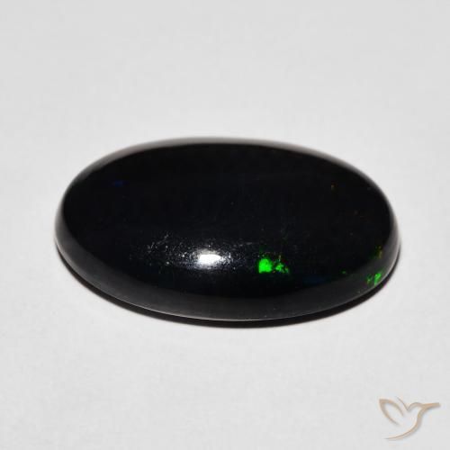 Black Opal Gemstone in 17.1 x 11.4 mm Size for Sale, Black Opal Stone in Multicolor Color