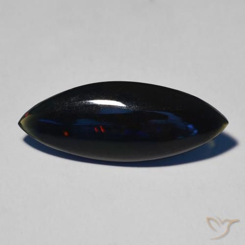 3.73ct Natural Multicolor Black Opal, Marquise, Opaque