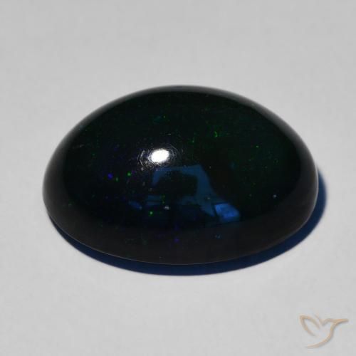 Black Opal Gemstone in 16.9 x 12.4 mm Size for Sale, Black Opal Stone in Multicolor Color