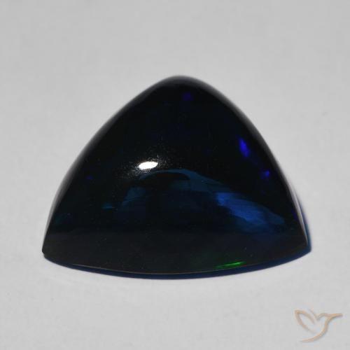 Black Opal Gemstone in 13.3 x 14.2 mm Size for Sale, Black Opal Stone in Multicolor Color