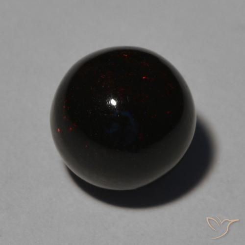 2.50ct Natural Multicolor Black Opal, Sphere / Ball, Opaque