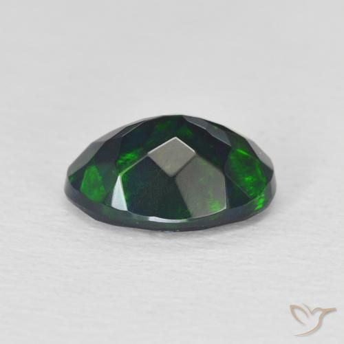 Black Opal Gemstone in 10.4 x 7.4 mm Size for Sale, Black Opal Stone in Multicolor Color