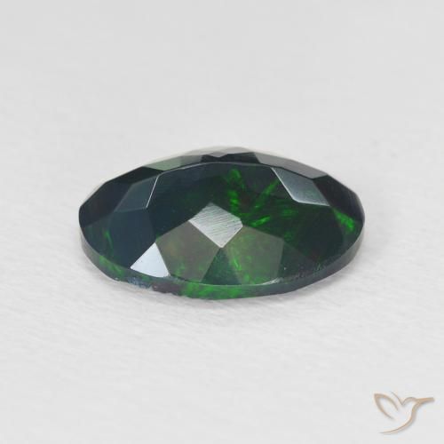 Black Opal Gemstone in 12.1 x 9.3 mm Size for Sale, Black Opal Stone in Multicolor Color