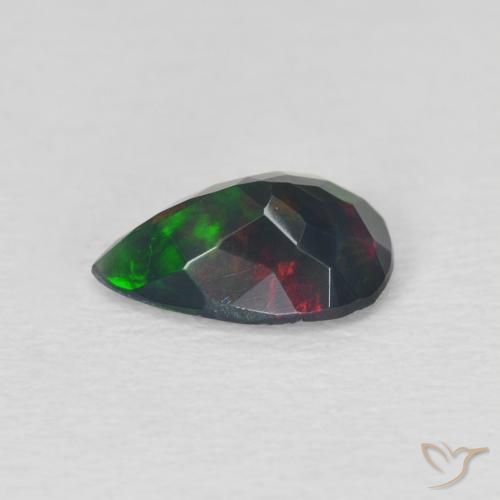 Black Opal Gemstone in 9.8 x 6.6 mm Size for Sale, Black Opal Stone in Multicolor Color