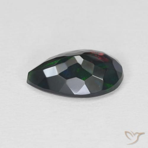 Black Opal Gemstone in 14.3 x 8.5 mm Size for Sale, Black Opal Stone in Multicolor Color
