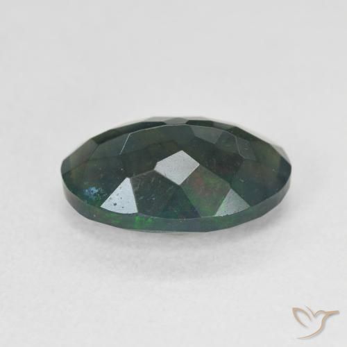 Black Opal Gemstone in 11.5 x 8 mm Size for Sale, Black Opal Stone in Multicolor Color