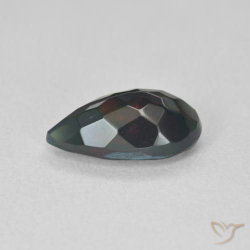 Black Opal Gemstone in 10.9 x 6.2 mm Size for Sale, Black Opal Stone in Multicolor Color