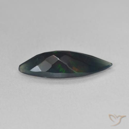 Black Opal Gemstone in 17.1 x 6.4 mm Size for Sale, Black Opal Stone in Multicolor Color